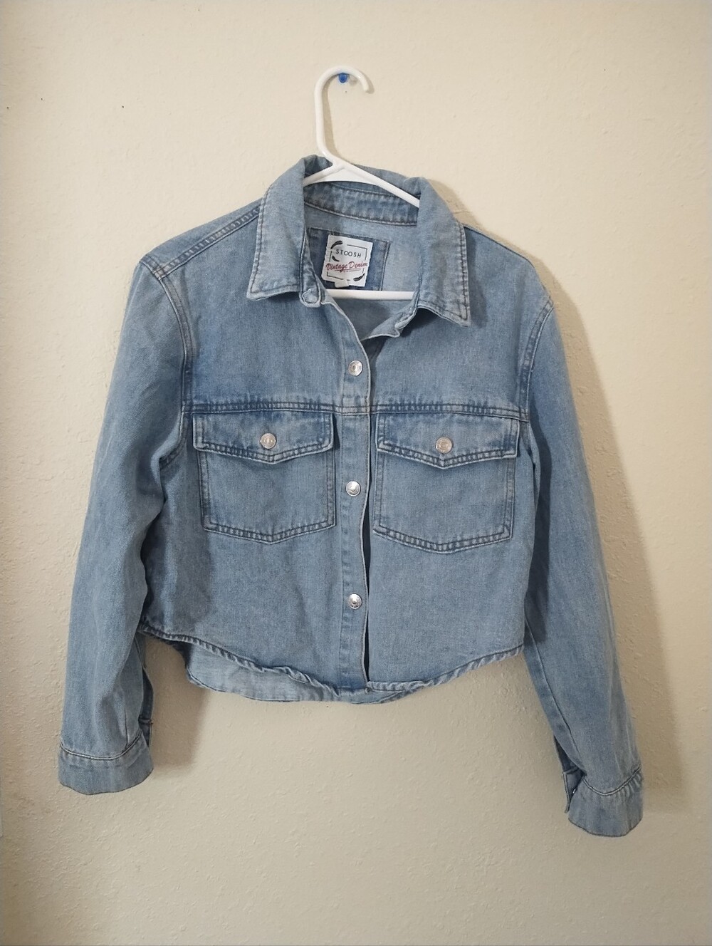 Stoosh Vintage Denim Jacket Small Light Wash